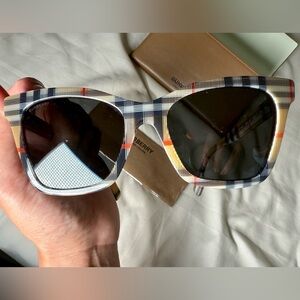 Burberry Elsa Plaid Sunglasses